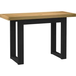 vidaXL Bureau NOAIN U-vormige poten 120x50x75 cm massief hout