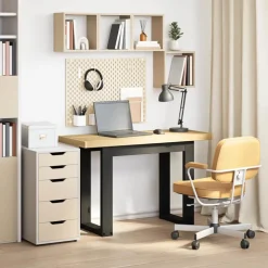 vidaXL Bureau NOAIN U-vormige poten 120x50x75 cm massief hout