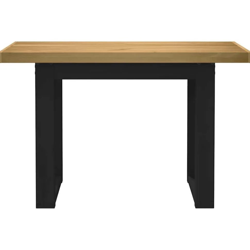 vidaXL Bureau NOAIN U-vormige poten 120x50x75 cm massief hout