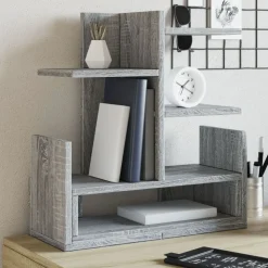 vidaXL Bureau organiser 49x20x52,5 cm bewerkt hout grijs sonoma eiken