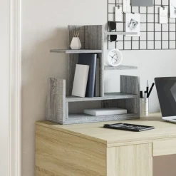 vidaXL Bureau organiser 49x20x52,5 cm bewerkt hout grijs sonoma eiken
