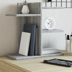vidaXL Bureau organiser 42x21,5x42 cm bewerkt hout grijs sonoma eiken