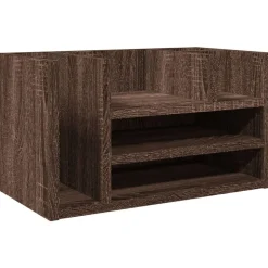 vidaXL Bureau organiser 44,5x24x25 cm bewerkt hout bruin eikenkleur