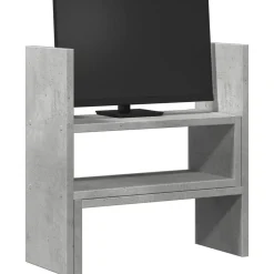 vidaXL Bureau organiser 40x17x41 cm bewerkt hout betongrijs