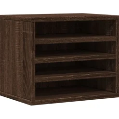 vidaXL Bureau organiser 36x26x29,5 cm bewerkt hout bruin eikenkleurig