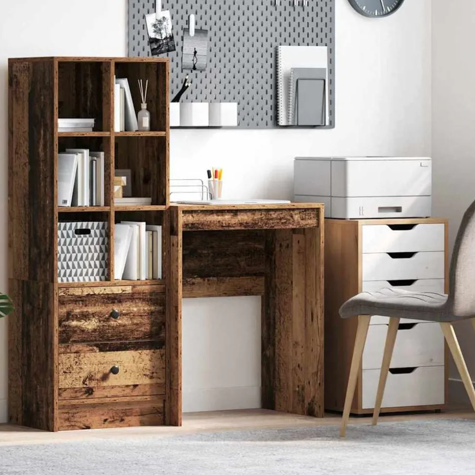 vidaXL Bureau Oudhout 60 x 40 x 76 cm