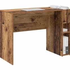 vidaXL Bureau Oudhout 109 x 50 x 78 cm Bewerkt hout