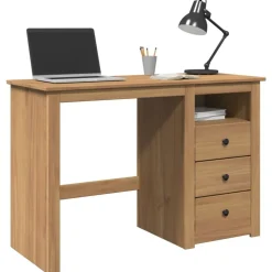 vidaXL Bureau PANAMA 112x45x75 cm massief grenenhout