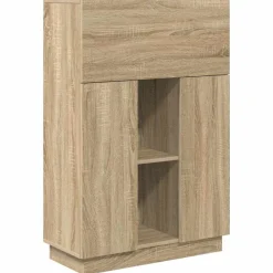 vidaXL Bureau Sonoma Eiken 71,5 x 31,5 x 106,5 cm Bewerkt hout