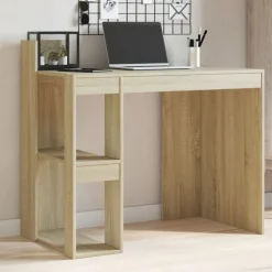 vidaXL Bureau 103,5x56,5x94 cm bewerkt hout sonoma eikenkleurig