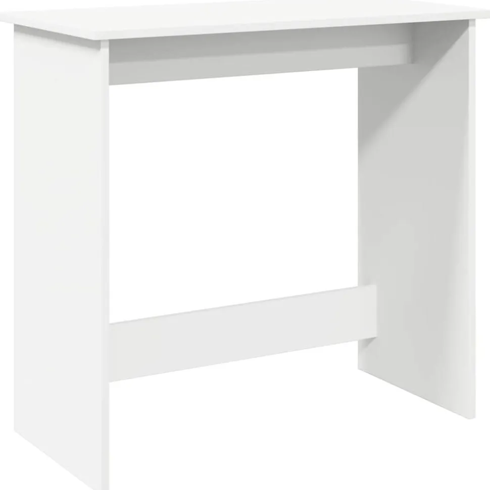 vidaXL Bureau 80x40x75 cm bewerkt hout wit