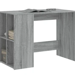 vidaXL Bureau 102x50x75 cm bewerkt hout grijs sonoma eikenkleurig