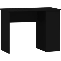 vidaXL Bureau 100x55x75 cm bewerkt hout zwart