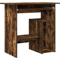 vidaXL Bureau 80x45x74 cm bewerkt hout gerookt eikenkleurig