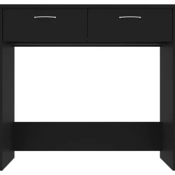 vidaXL Bureau 80x40x75 cm bewerkt hout zwart