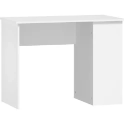 vidaXL Bureau 100x55x75 cm bewerkt hout wit