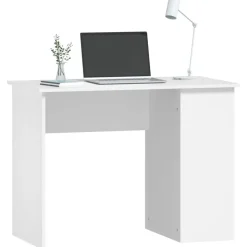 vidaXL Bureau 100x55x75 cm bewerkt hout wit