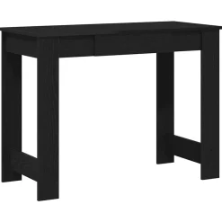 vidaXL Bureau 100x45x75 cm bewerkt hout zwart
