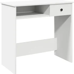 vidaXL Bureau 80x40x75 cm bewerkt hout wit