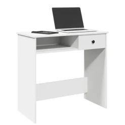 vidaXL Bureau 80x40x75 cm bewerkt hout wit