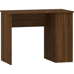 vidaXL Bureau 100x55x75 cm bewerkt hout bruin eikenkleur