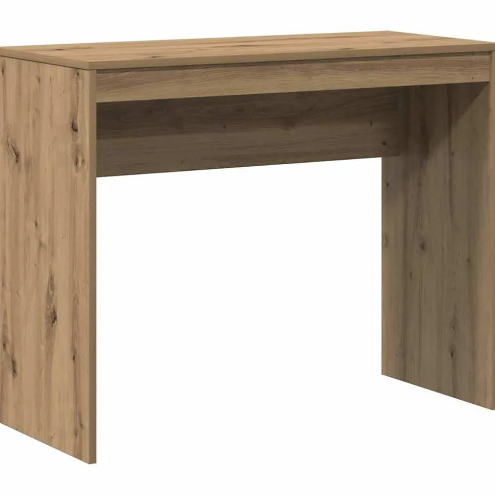 vidaXL Bureau 90x40x72 cm bewerkt hout artisanaal eikenkleur