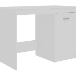 vidaXL Bureau 100x50x76 cm bewerkt hout wit