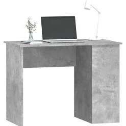 vidaXL Bureau 100x55x75 cm bewerkt hout betongrijs