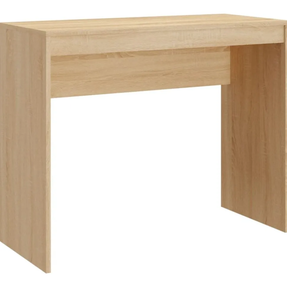 vidaXL Bureau 90x40x72 cm bewerkt hout sonoma eikenkleurig