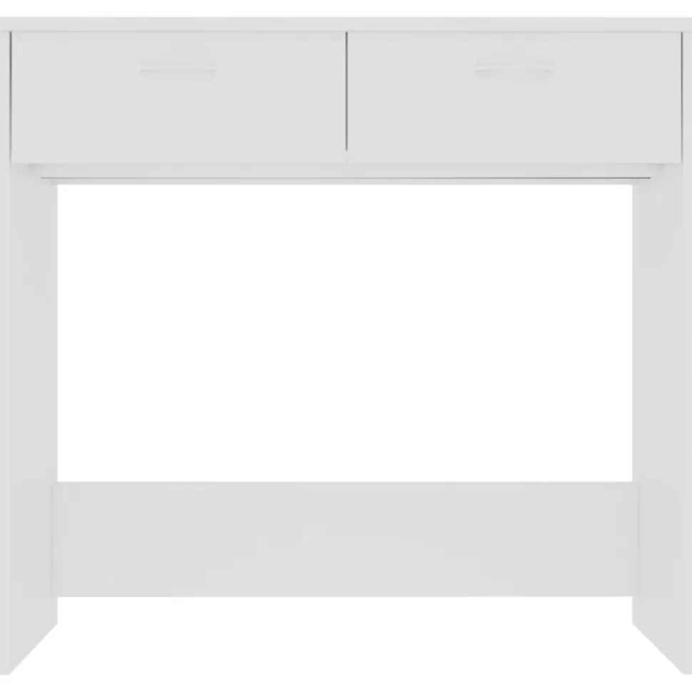 vidaXL Bureau 80x40x75 cm bewerkt hout wit
