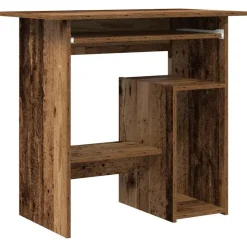 vidaXL Bureau 80x45x74 cm bewerkt hout oud houtkleurig