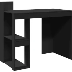 vidaXL Bureau 103,5x56,5x94 cm bewerkt hout zwart