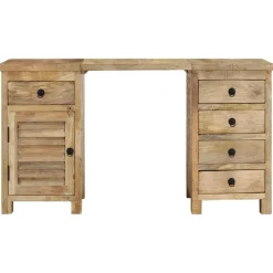vidaXL Bureau 140x50x77 cm massief mangohout