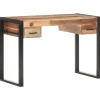 vidaXL Bureau 110x50x76 cm massief hout