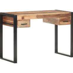 vidaXL Bureau 110x50x76 cm massief hout