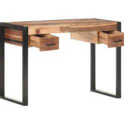 vidaXL Bureau 110x50x76 cm massief hout