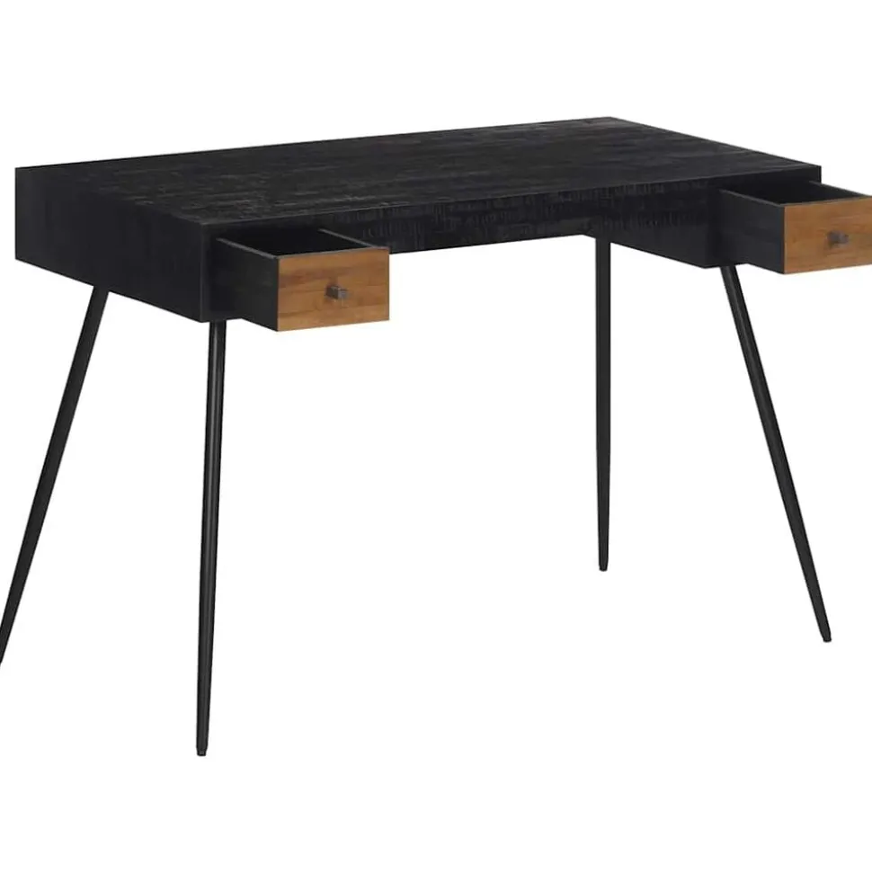 vidaXL Bureau 117x56,5x75 cm massief gerecycled teakhout
