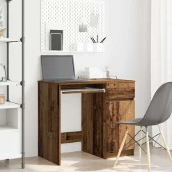 vidaXL Bureau 86x49x76 cm spaanplaat oud hout
