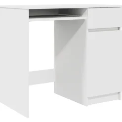 vidaXL Bureau 86x49x76 cm spaanplaat wit