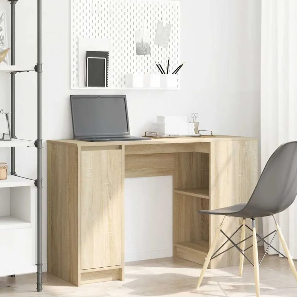 vidaXL Bureau 120x42x76 cm spaanplaat sonoma eikenkleurig
