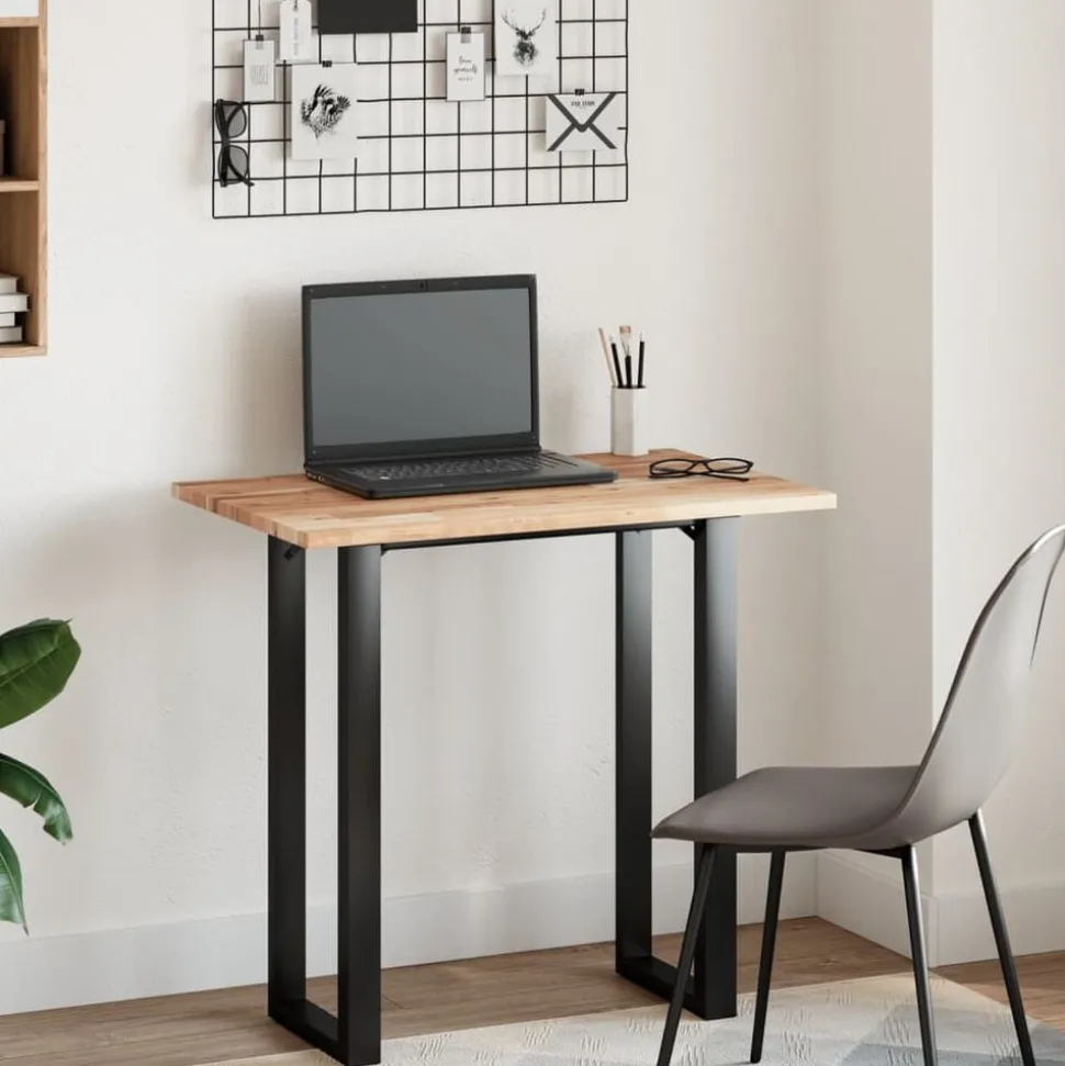 vidaXL Bureaublad met olieafwerking 80x50x2 cm massief acaciahout
