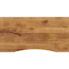 vidaXL Bureaublad met ronding 140x60x2,5 cm massief ruw mangohout
