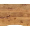 vidaXL Bureaublad met ronding 100x80x2,5 cm massief ruw mangohout