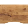 vidaXL Bureaublad met ronding 90x60x2,5 cm massief ruw mangohout