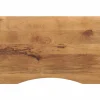 vidaXL Bureaublad met ronding 90x50x2,5 cm massief ruw mangohout