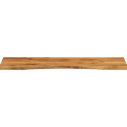 vidaXL Bureaublad met ronding 160x50x2,5 cm massief ruw mangohout