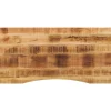 vidaXL Bureaublad met ronding 140x60x2,5 cm massief ruw mangohout