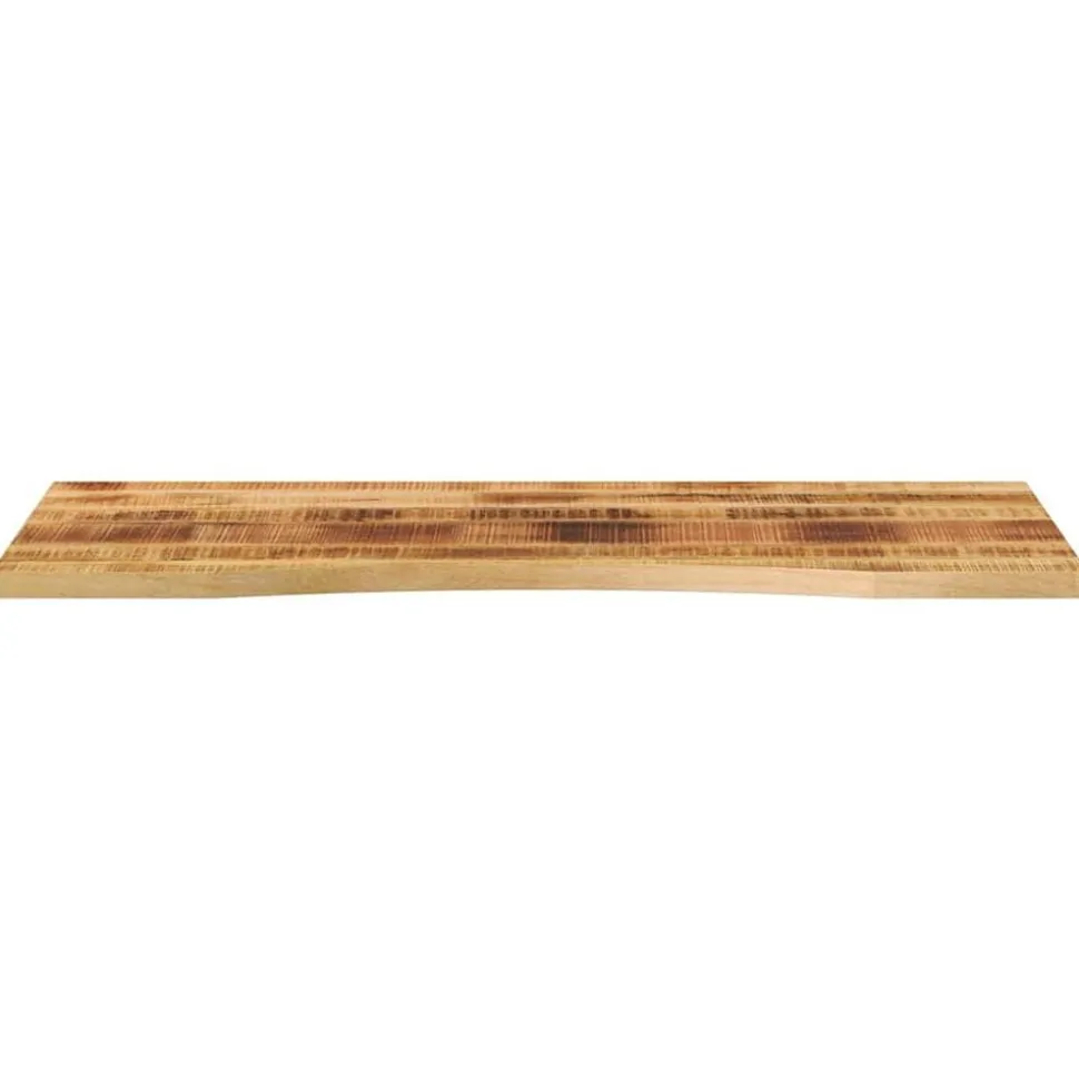 vidaXL Bureaublad met ronding 110x50x2,5 cm massief ruw mangohout