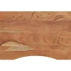 vidaXL Bureaublad rechthoekig 80x60x2,5 cm massief acaciahout