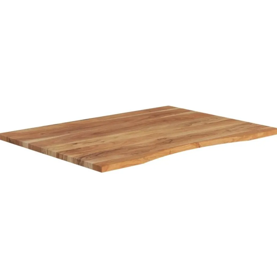 vidaXL Bureaublad rechthoekig 100x80x2,5 cm massief acaciahout